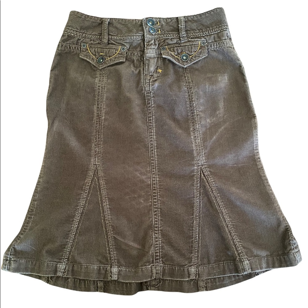 Vintage 90s Corduroy Skirt Brown Union Bay D